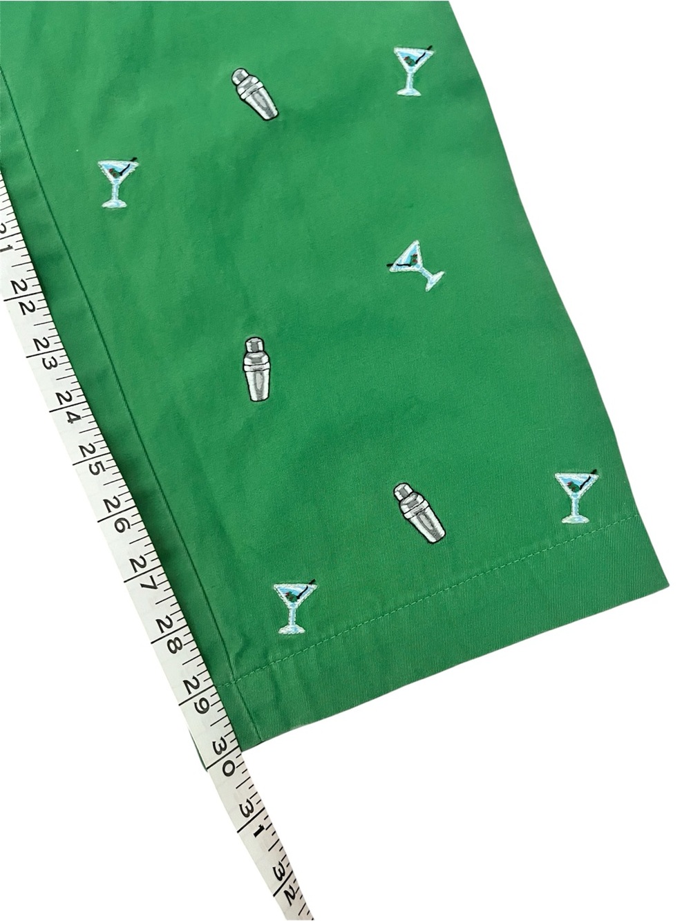 VTG 90s Polo Ralph Lauren Green Martini Shaker Embroidered Chino Pants 34x32 - Picture 14 of 14
